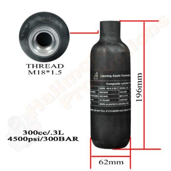 0.30L M18 Thread Carbon Fiber Tank Short